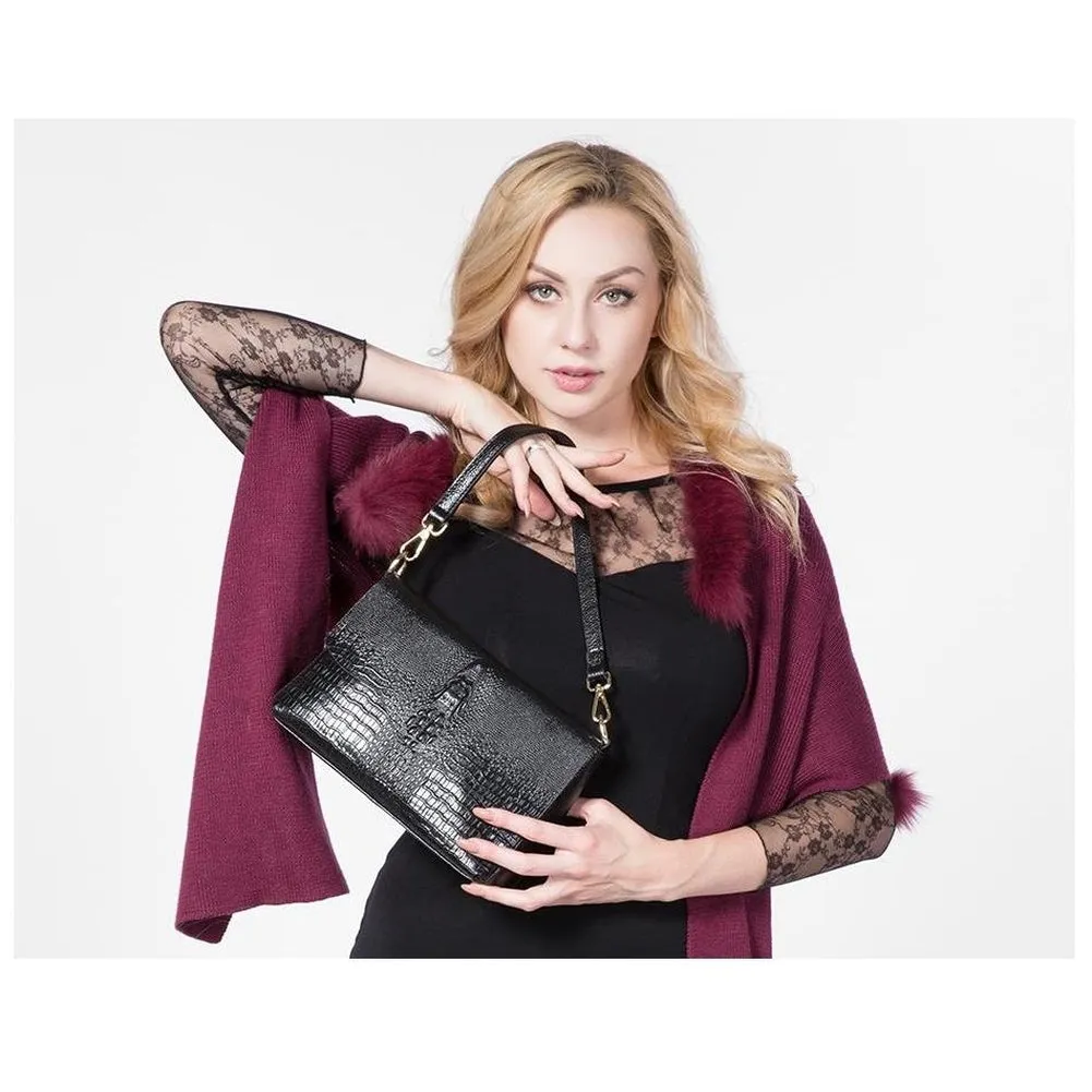 <bold>Crossbody  / Shoulder Bag <br>Genuine-Leather