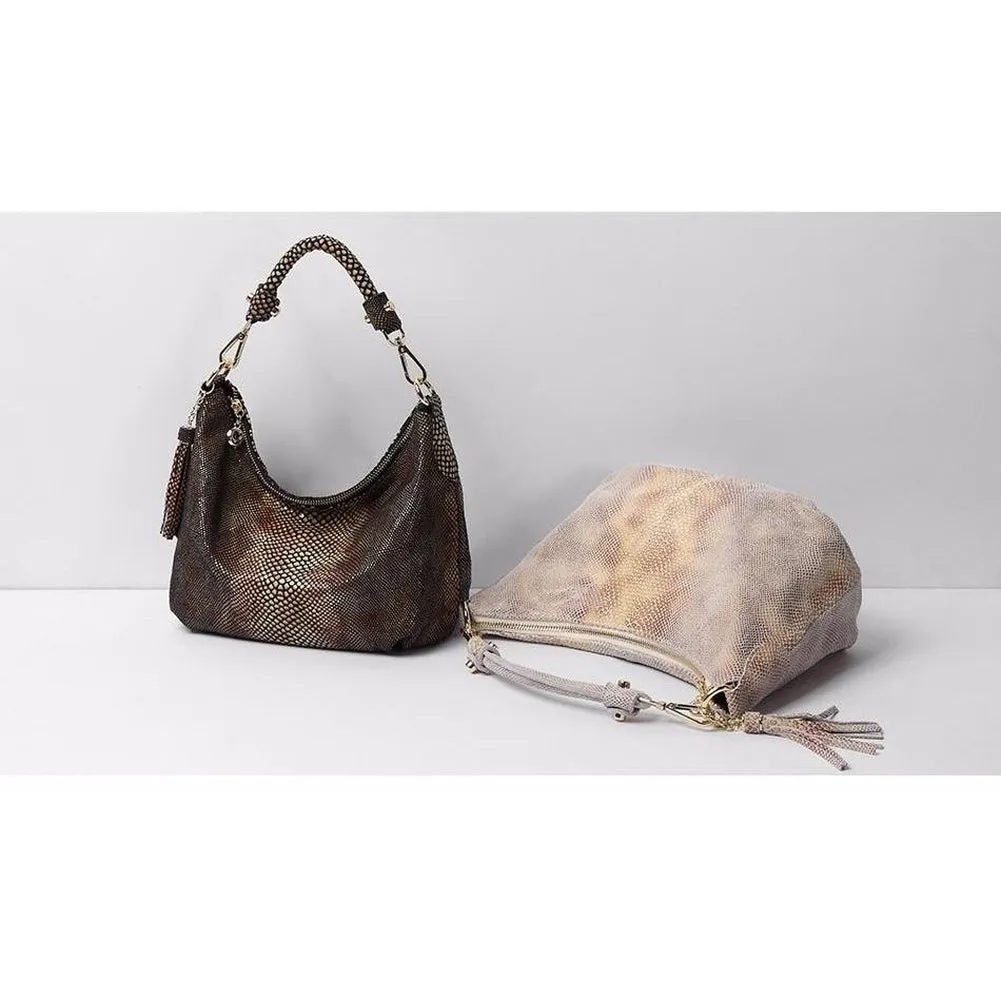 <bold>Hobo / Tote Bag <br>Genuine-Leather