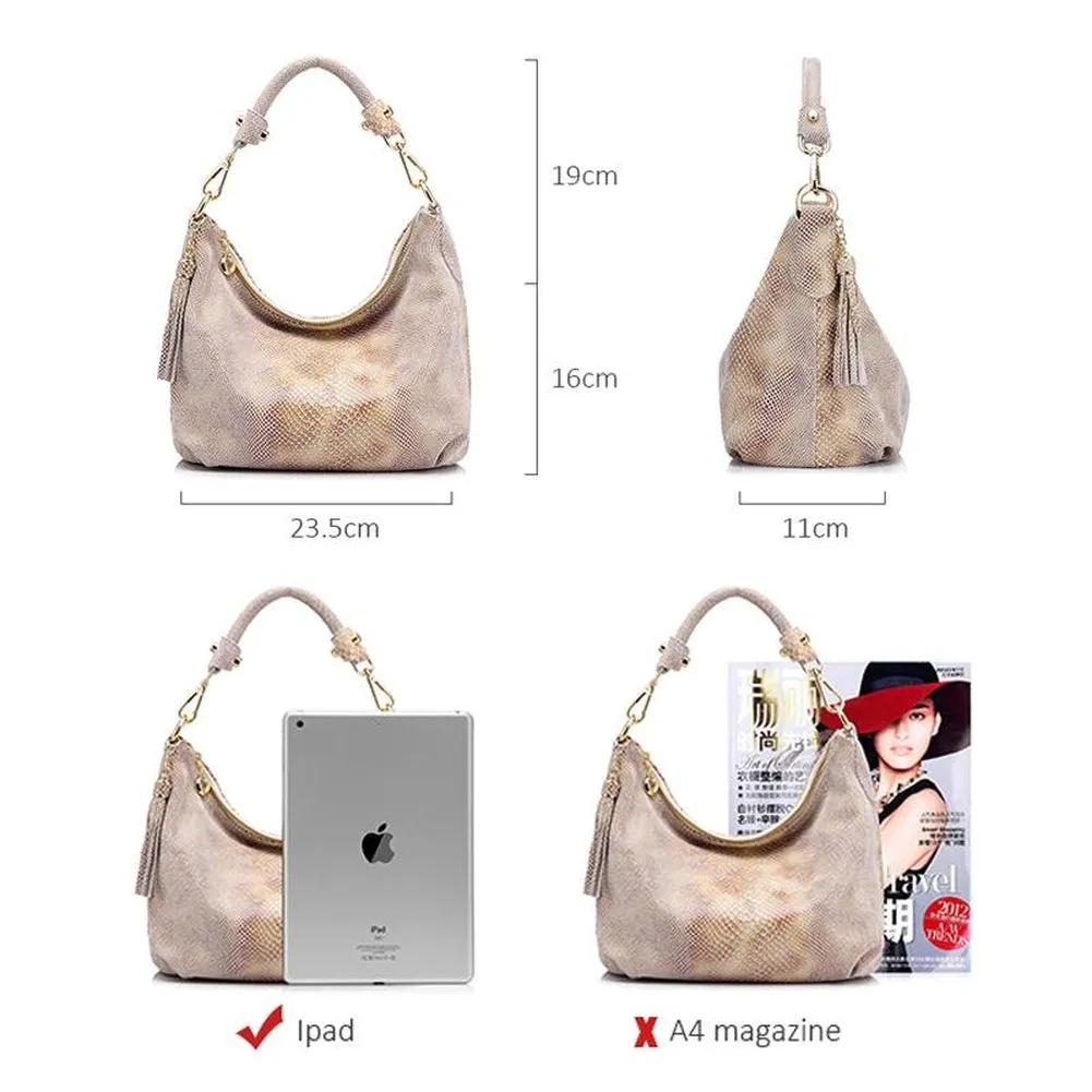 <bold>Hobo / Tote Bag <br>Genuine-Leather