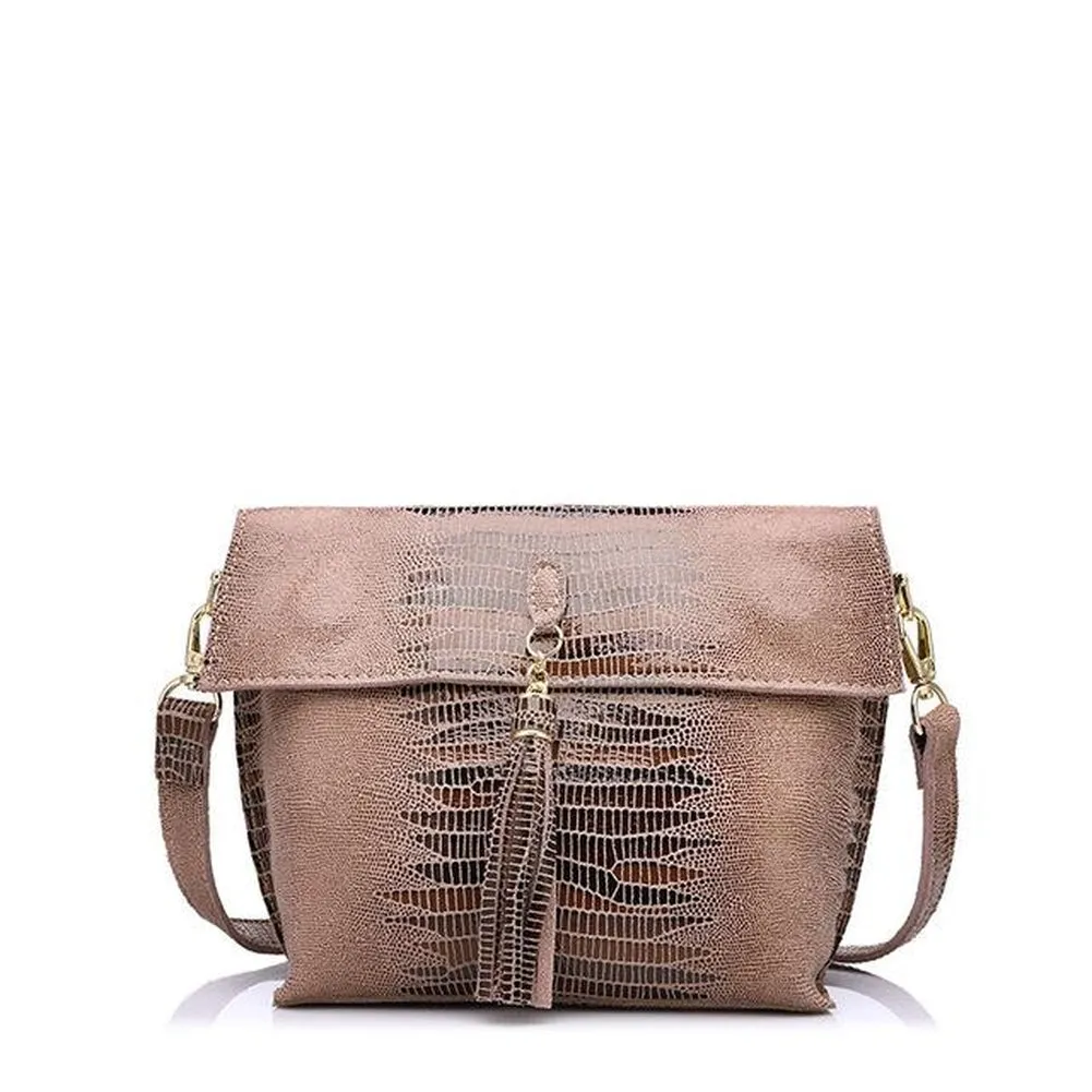 <bold>Messenger  / Crossbody Bag <br>Genuine-Leather