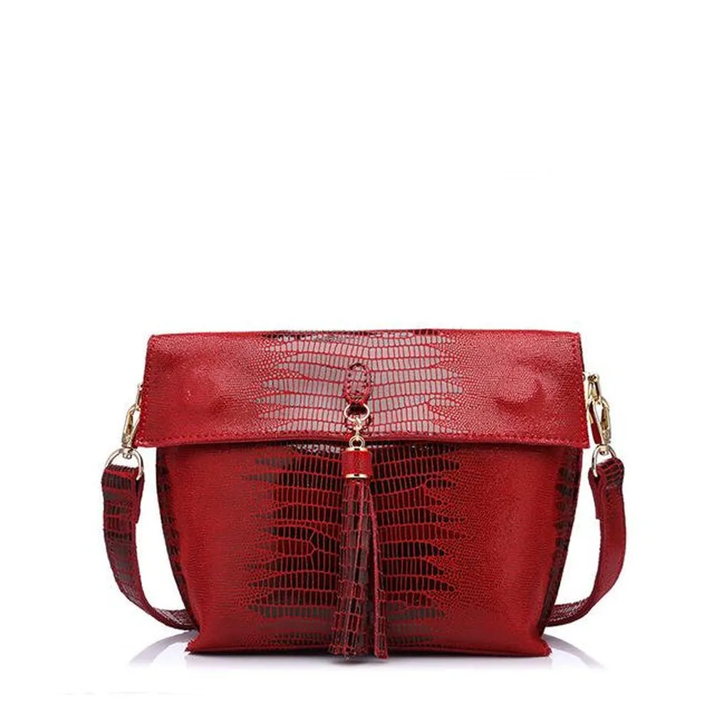 <bold>Messenger  / Crossbody Bag <br>Genuine-Leather