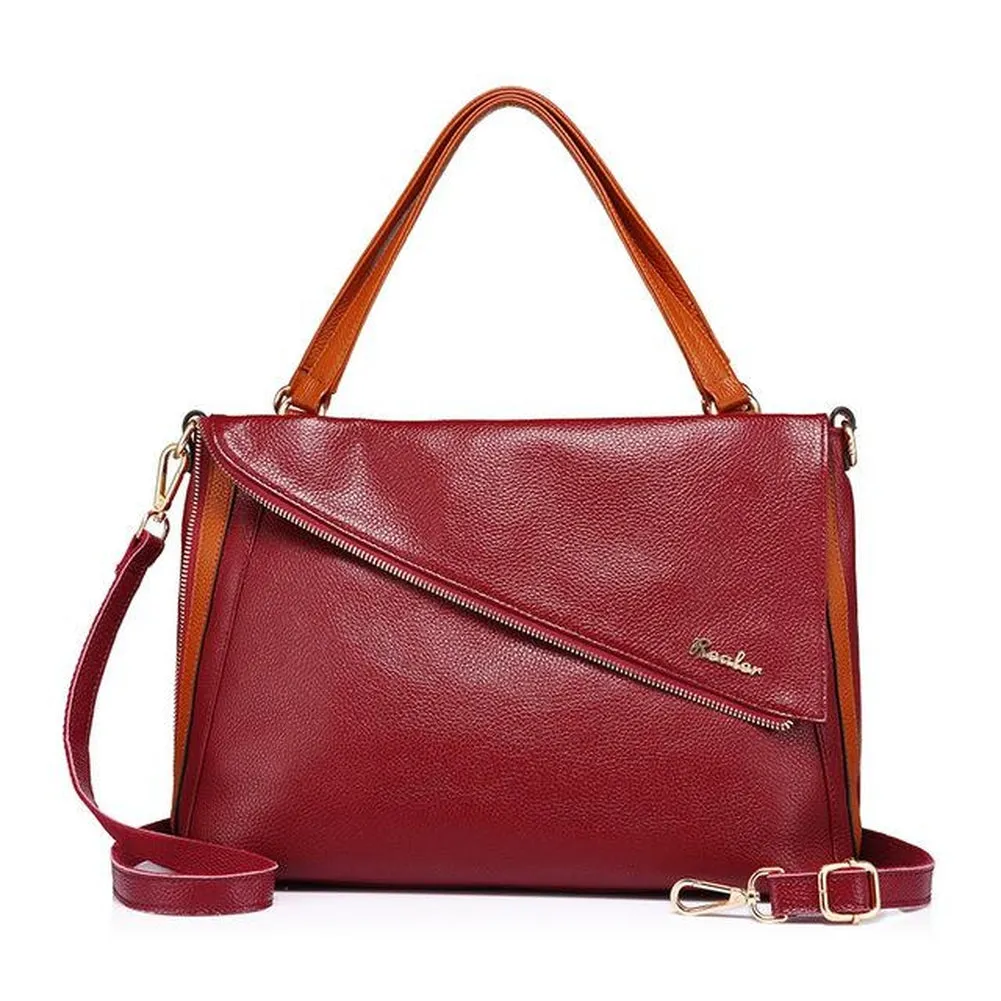 <bold>Tote / Shoulder Bag <br>Genuine-Leather