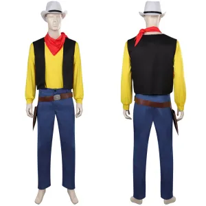 Lucky Luke Luke Cosplay Costume Cowboy Outfits Halloween Carnival Suit