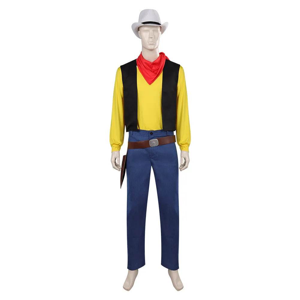 Lucky Luke Luke Cosplay Costume Cowboy Outfits Halloween Carnival Suit