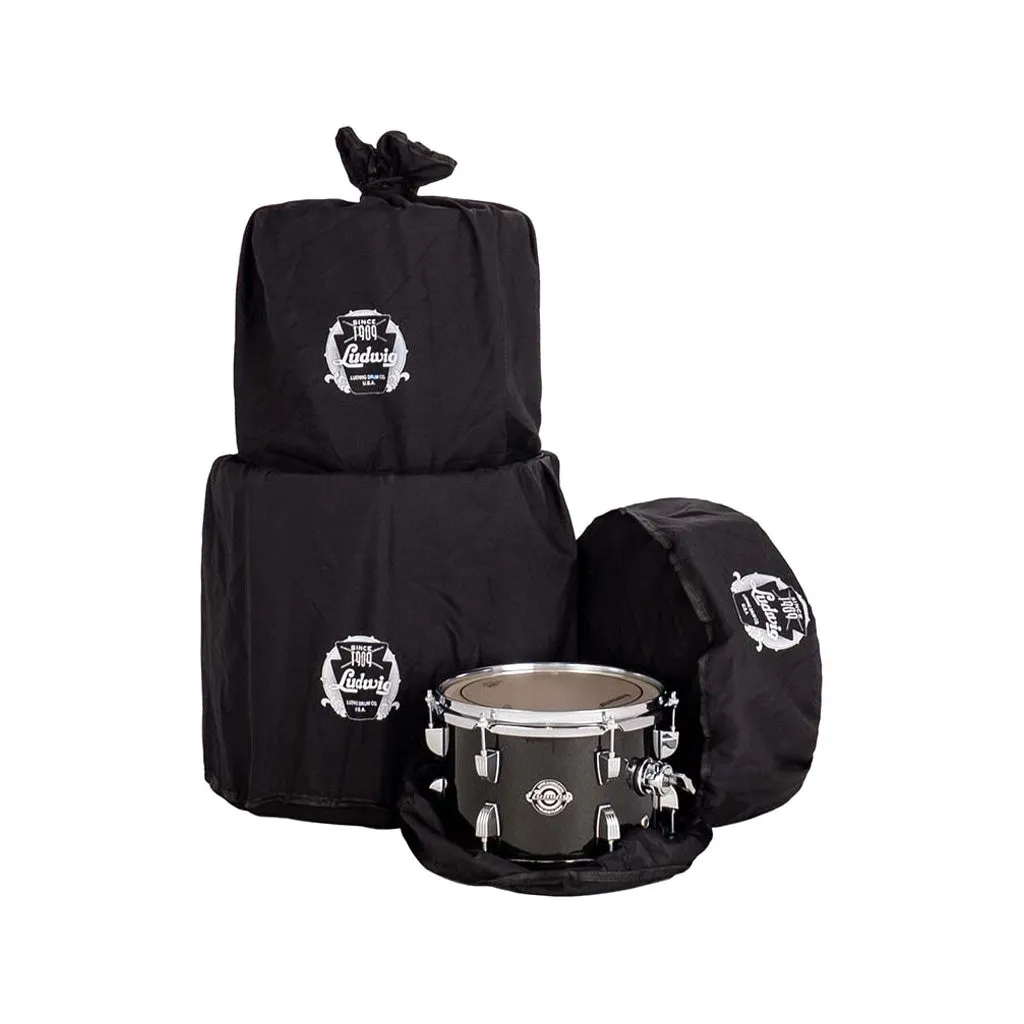 Ludwig LC2791 Breakbeats By Questlove 4-Piece Drum Kit w/ Bag, Black Sparkle