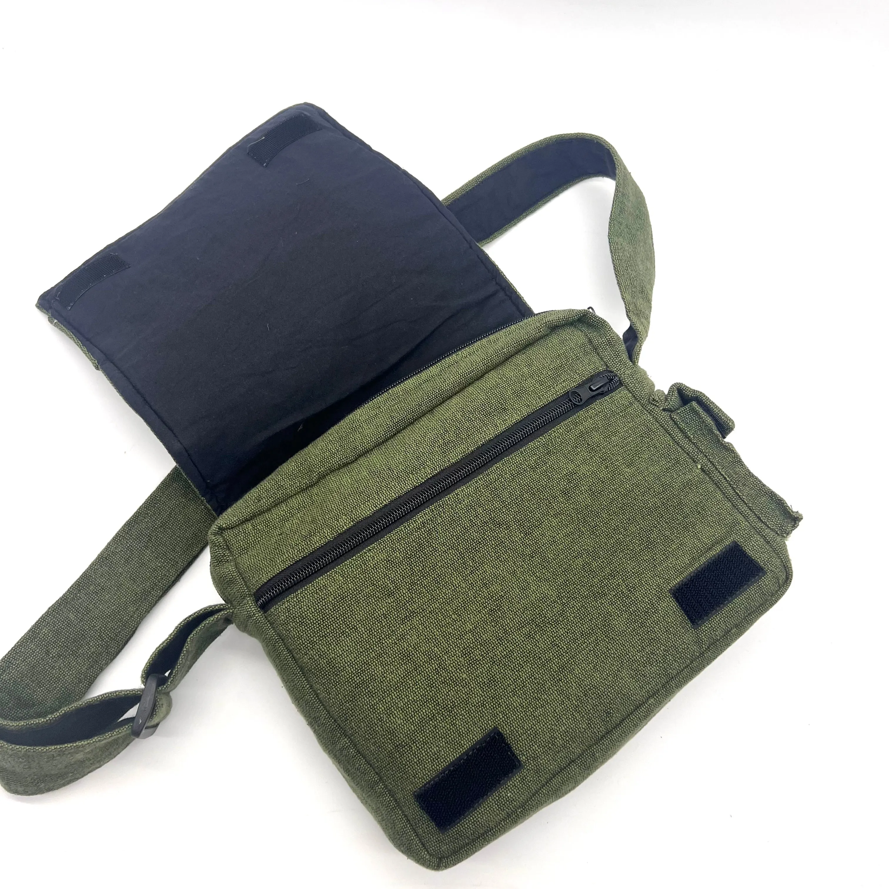 Lukla Green Embroidered Messenger Bag