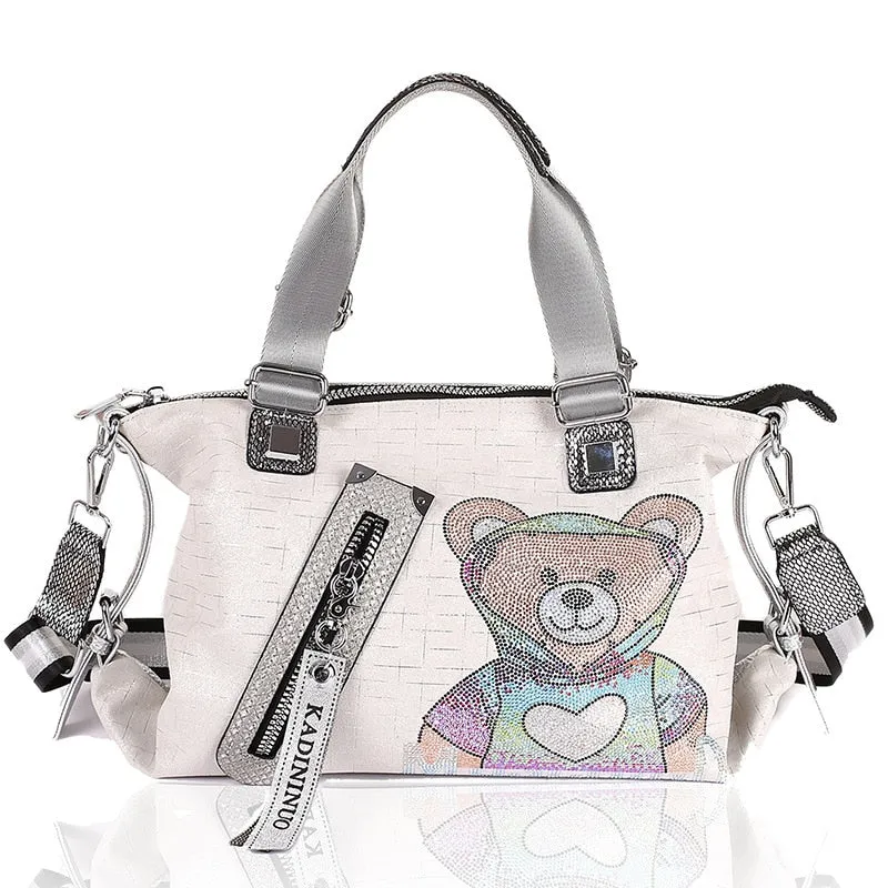 Luxury Rhinestone Moschino  Designer Tote