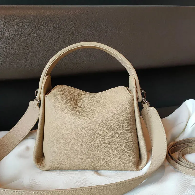 Luxury Soft Genuine Leather Shoulder Bag Messenger Bags Boutique Fashion Trendy Square Shape Handbag