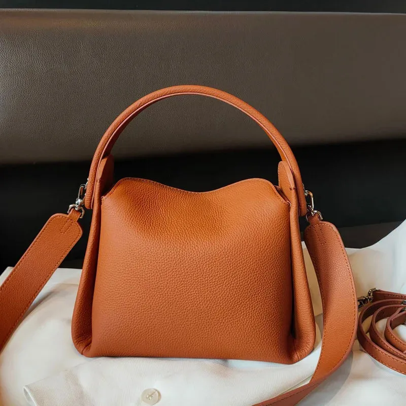 Luxury Soft Genuine Leather Shoulder Bag Messenger Bags Boutique Fashion Trendy Square Shape Handbag