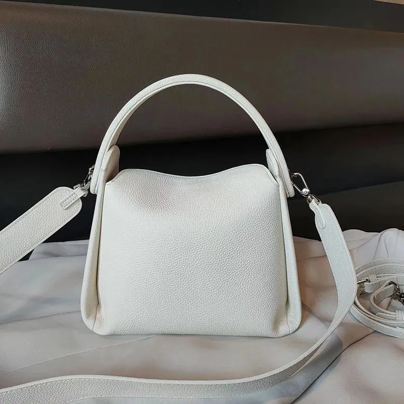 Luxury Soft Genuine Leather Shoulder Bag Messenger Bags Boutique Fashion Trendy Square Shape Handbag