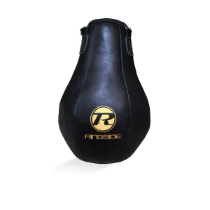 Maize Buffalo Leather Punch Bag - Black / Gold