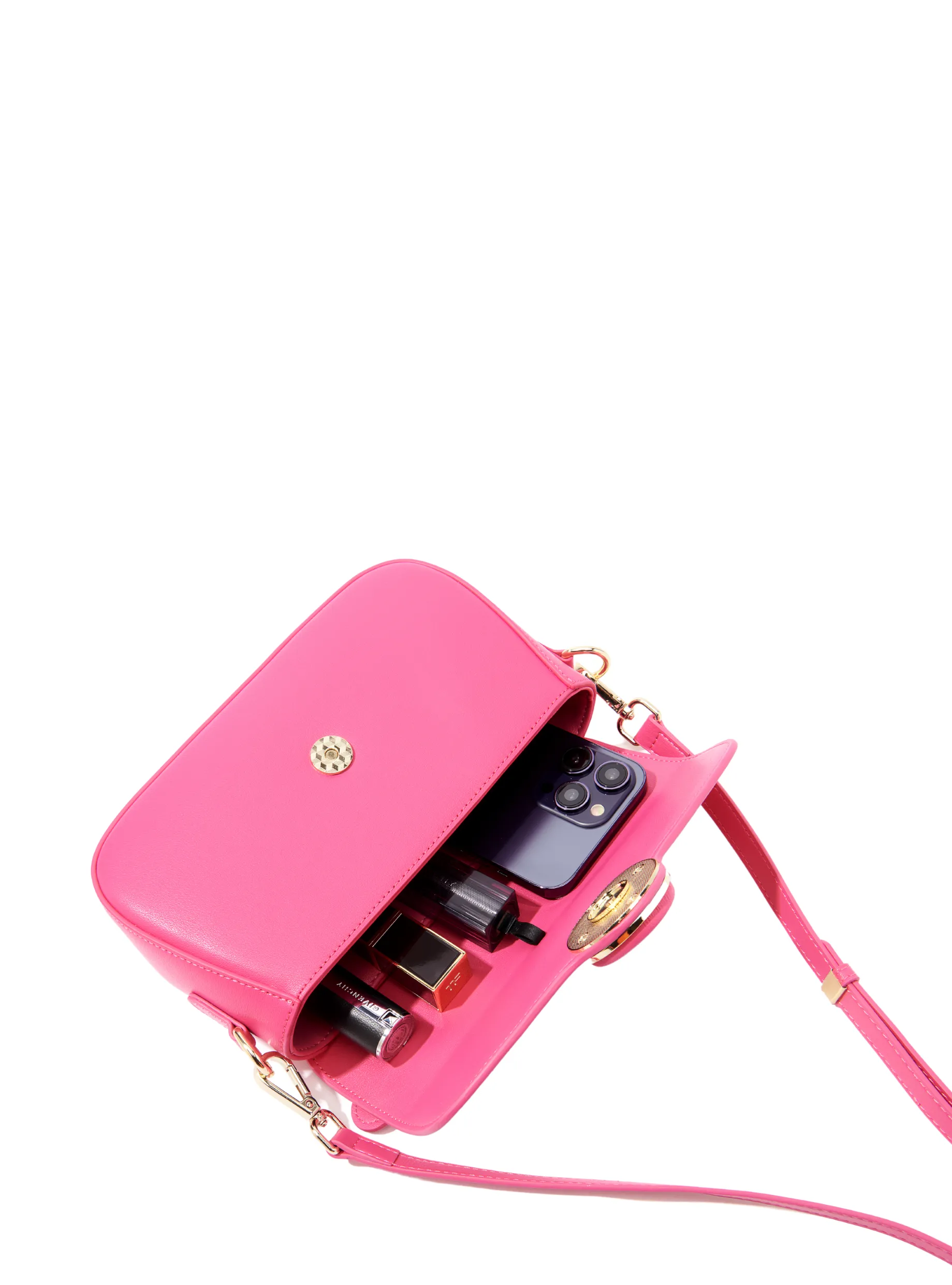 Makoto Leather Bag, Pink
