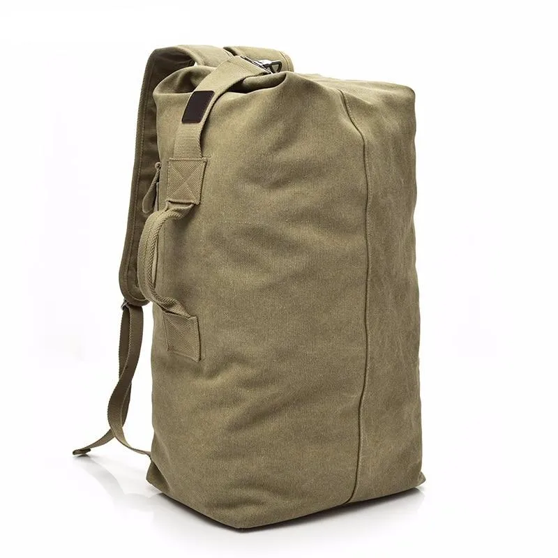 Man Travel Backpack Large Capacity Mountaineering Hand Bag High Quality Canvas Bucket Shoulder Bags Men Backpacks