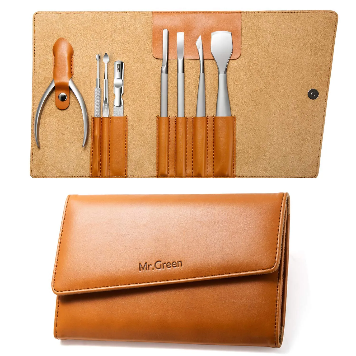 Manicure Set, Pedicure Sets, Nail Clipper Sets, Stainless Steel Professional Nail Cutter Kits with Travel Case (12 Count)