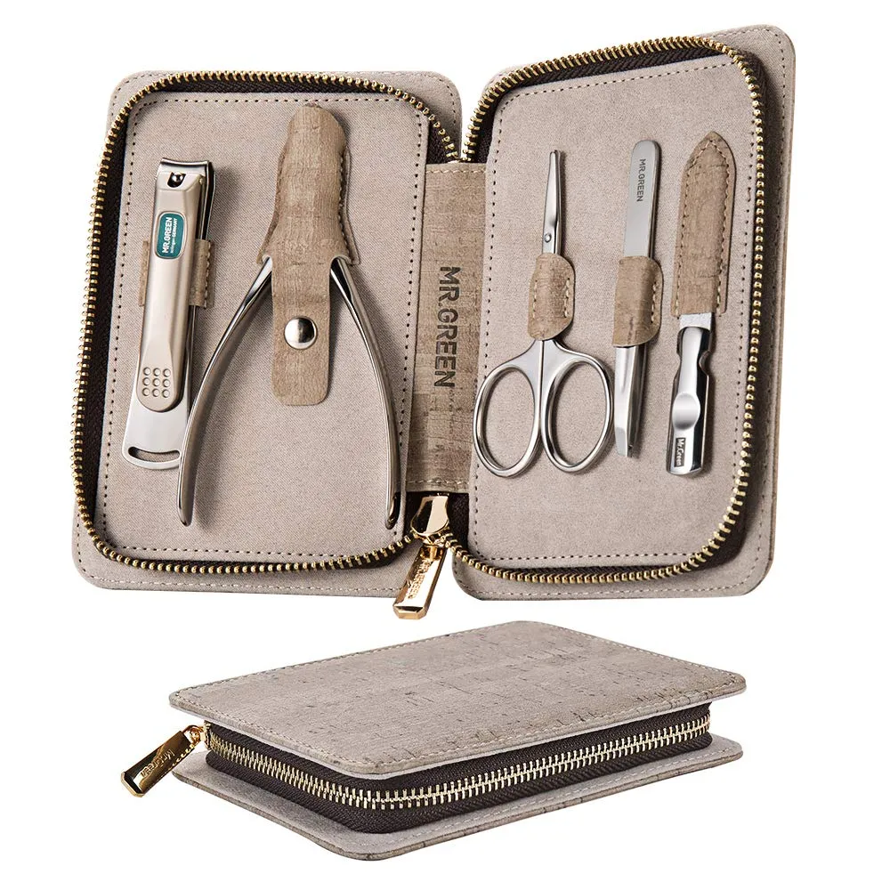 Manicure Set, Pedicure Sets, Nail Clipper Sets, Stainless Steel Professional Nail Cutter Kits with Travel Case (12 Count)