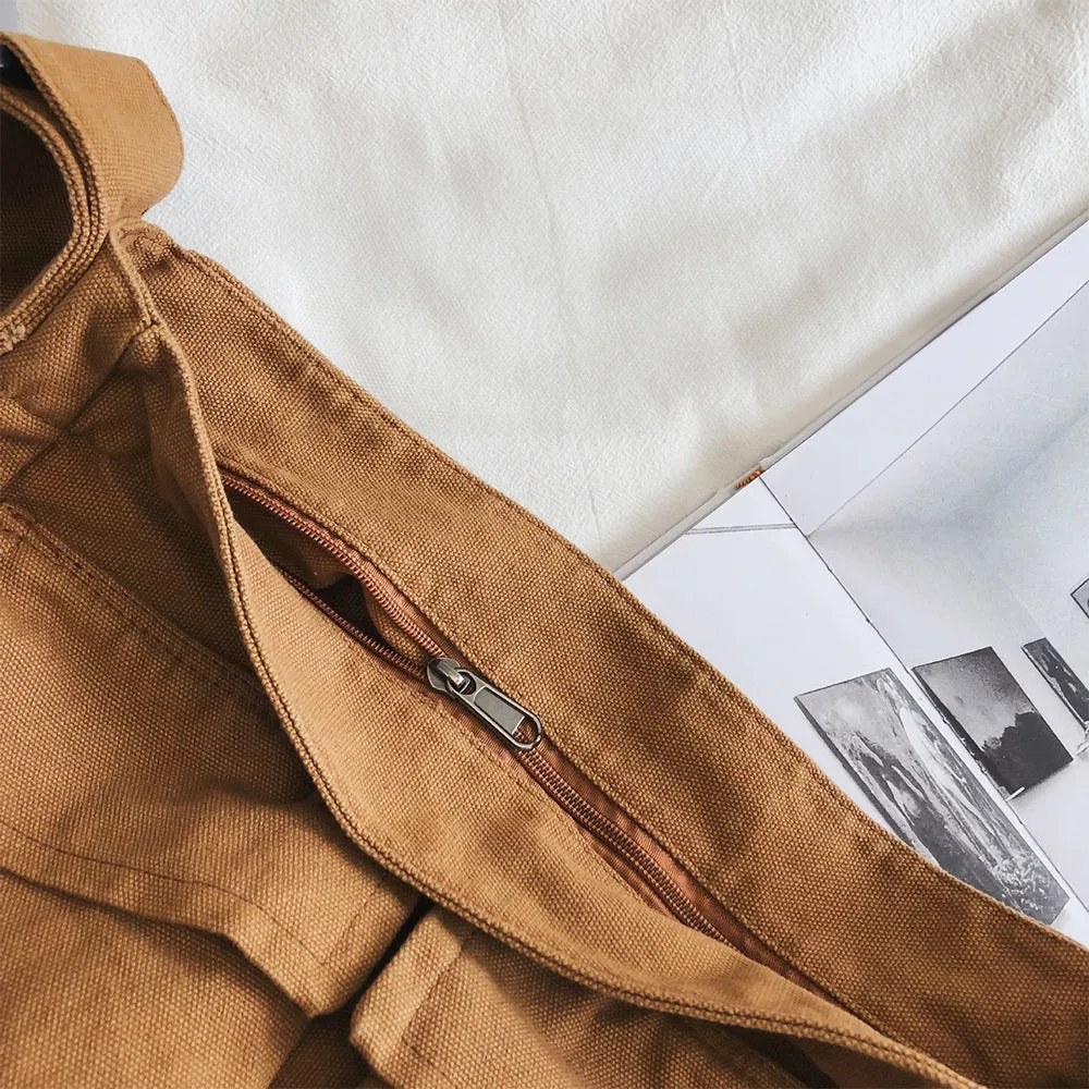 Maxi Cargo Canvas Crossbody