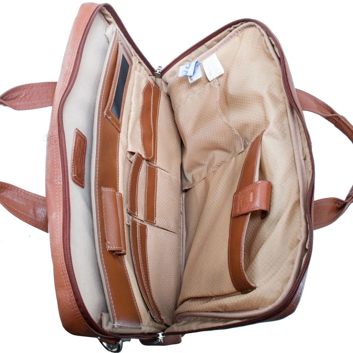 McKlein USA Bridgeport 15.6" Leather Large Laptop Briefcase