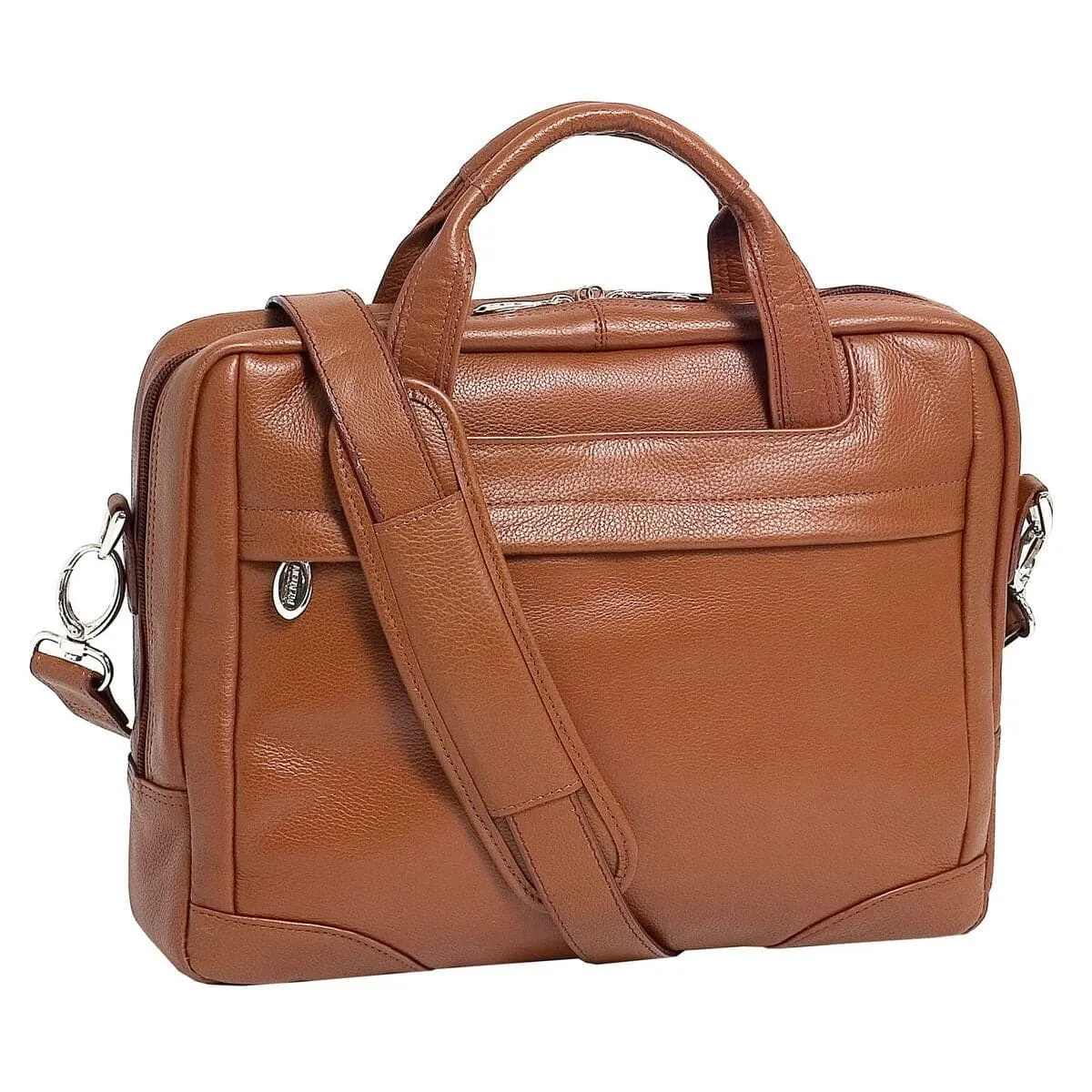 McKlein USA Bridgeport 15.6" Leather Large Laptop Briefcase