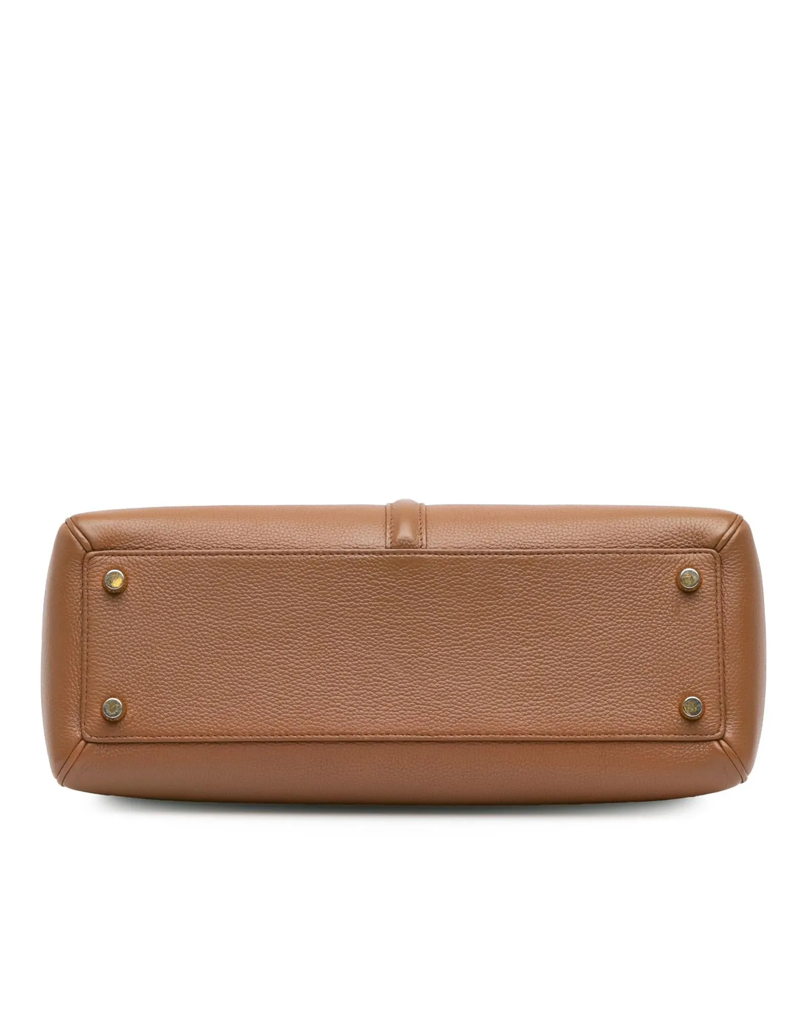 Medium Leather Satchel with Adjustable Straps and Multiple Compartments
