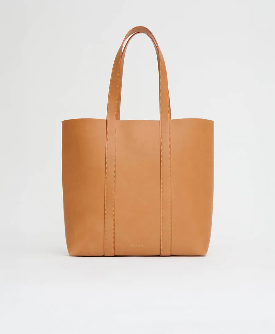 Medium North/South Tote - Cammello