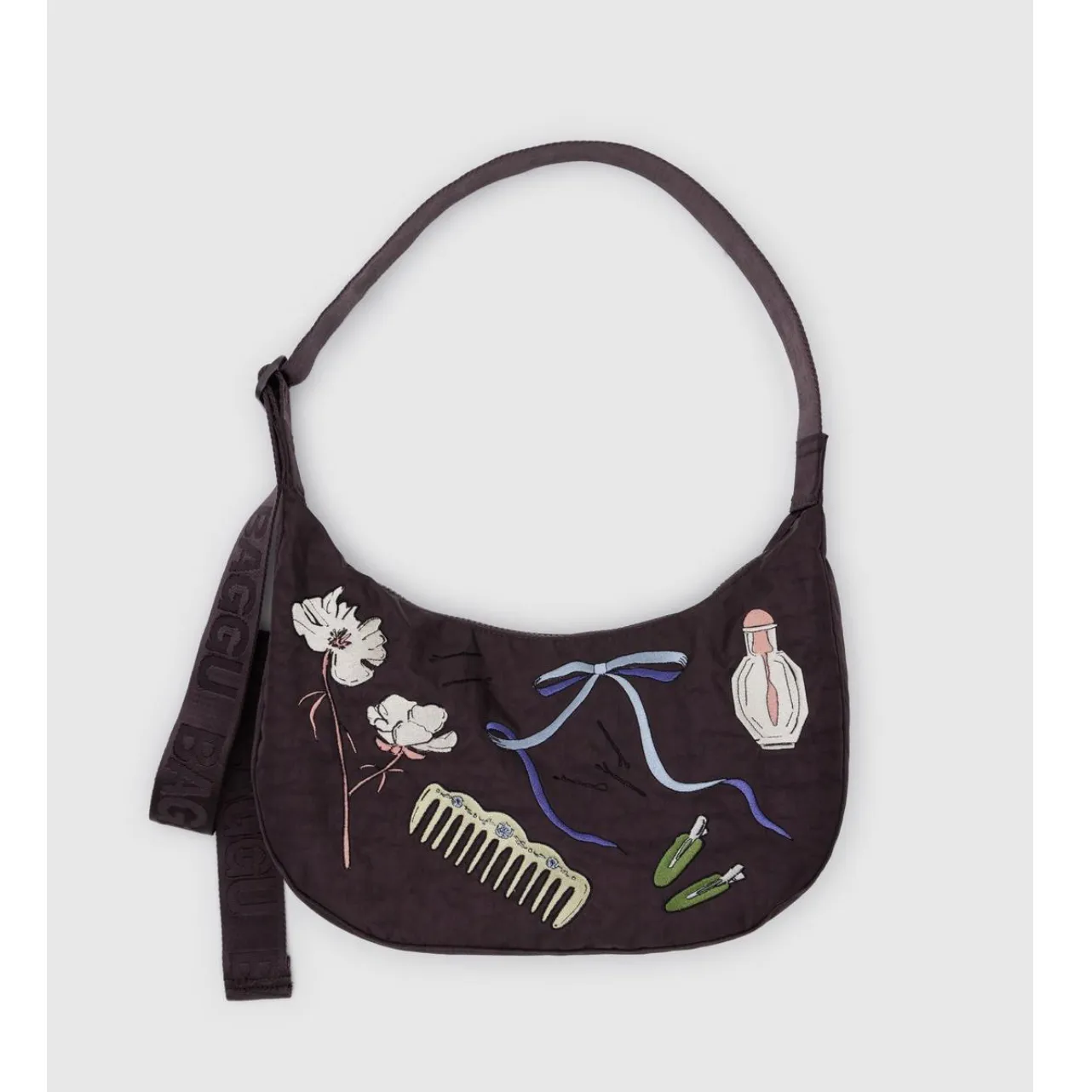 Medium Nylon Crescent Bag 47"Strap