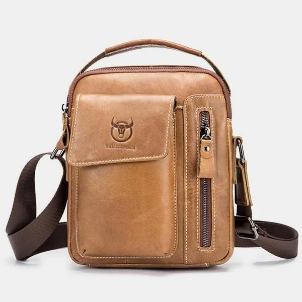 Messenger Bag For Men Vintage Mini Shoulder Bag Leather Business Bag