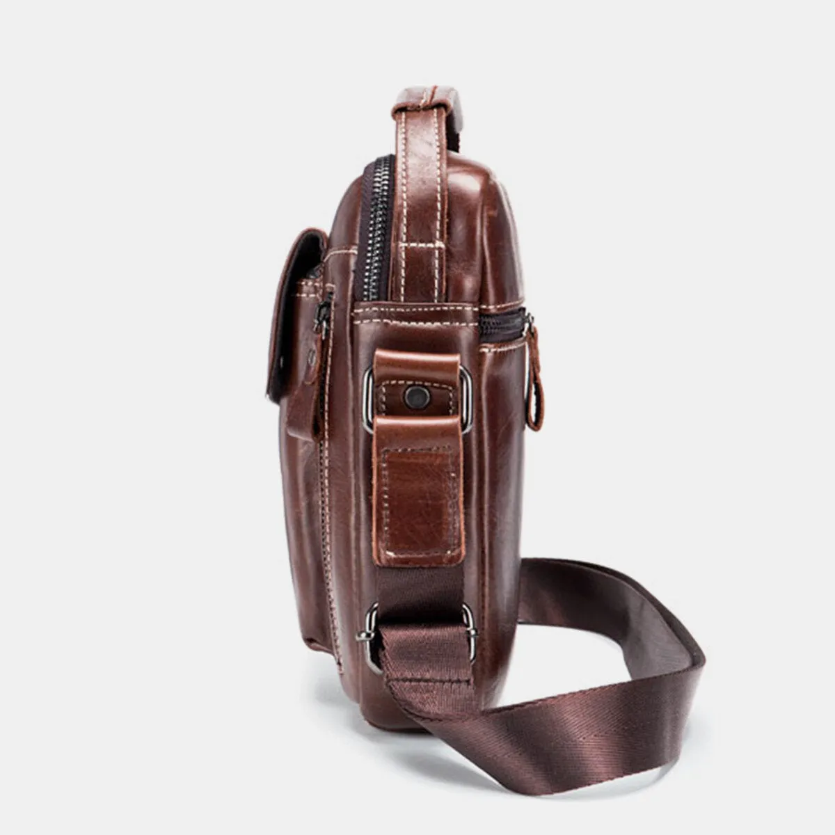 Messenger Bag For Men Vintage Mini Shoulder Bag Leather Business Bag
