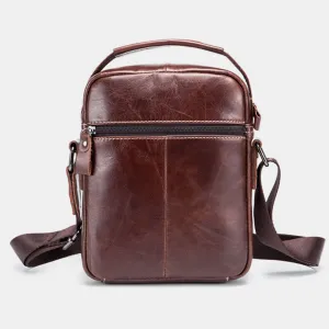 Messenger Bag For Men Vintage Mini Shoulder Bag Leather Business Bag
