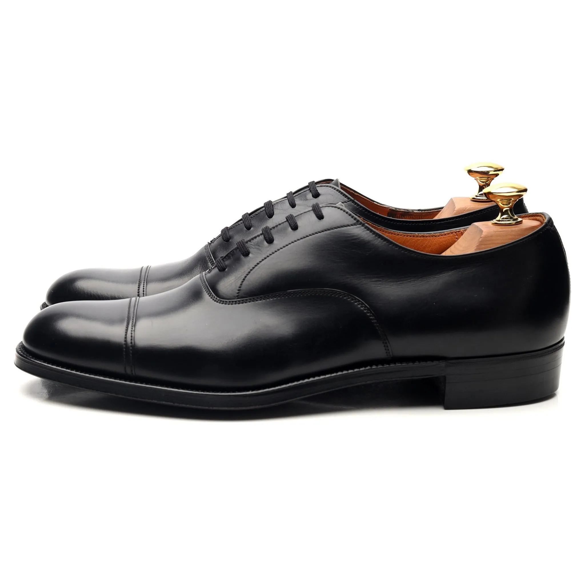 'Messenger' Black Leather Oxford UK 8.5 C