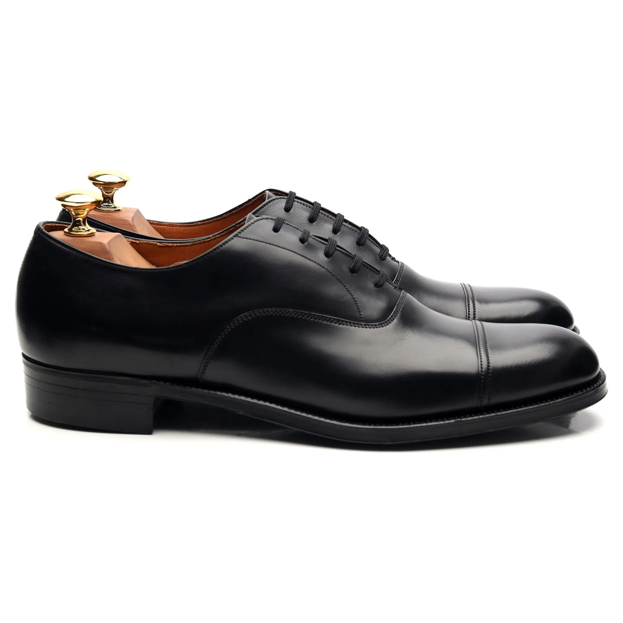 'Messenger' Black Leather Oxford UK 8.5 C