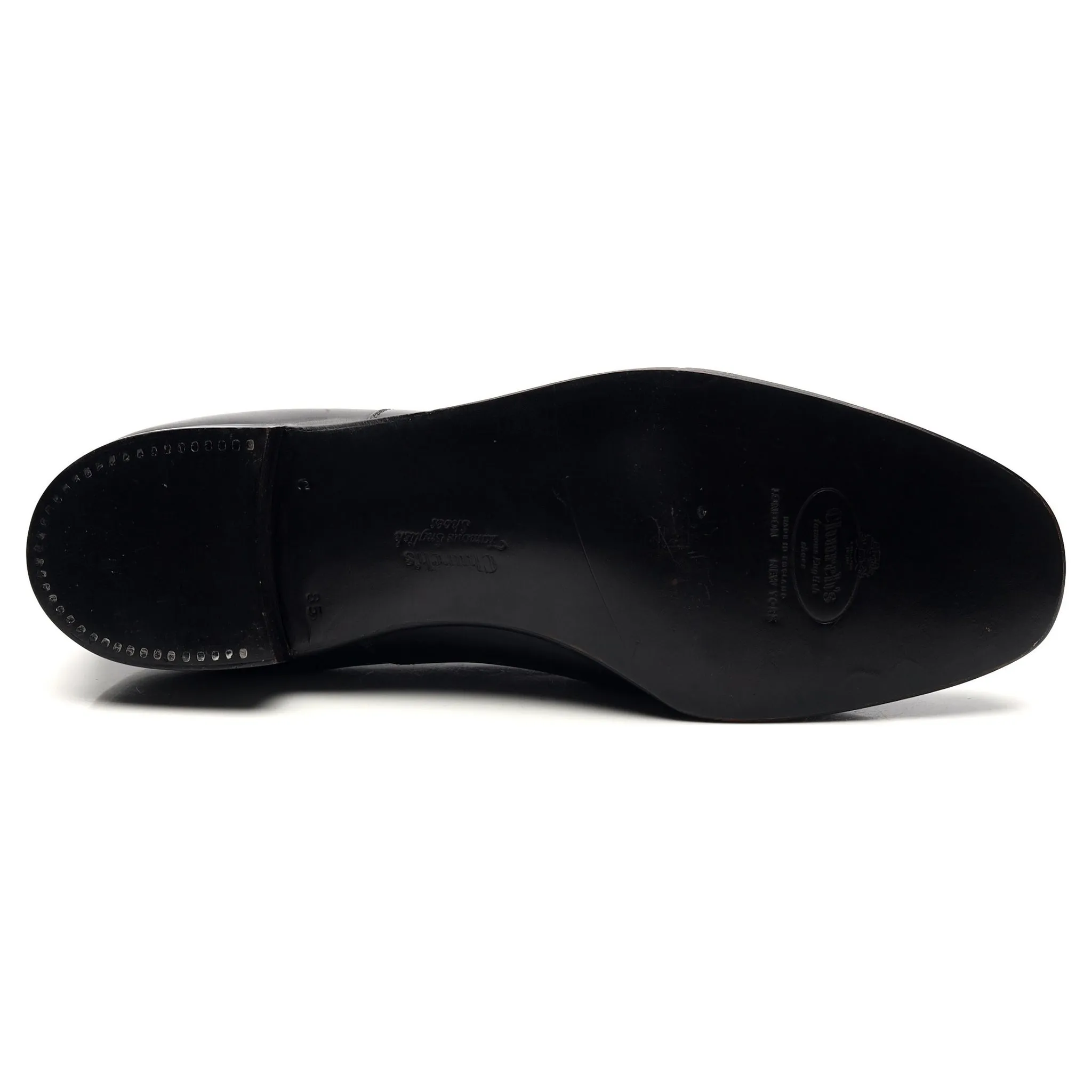 'Messenger' Black Leather Oxford UK 8.5 C
