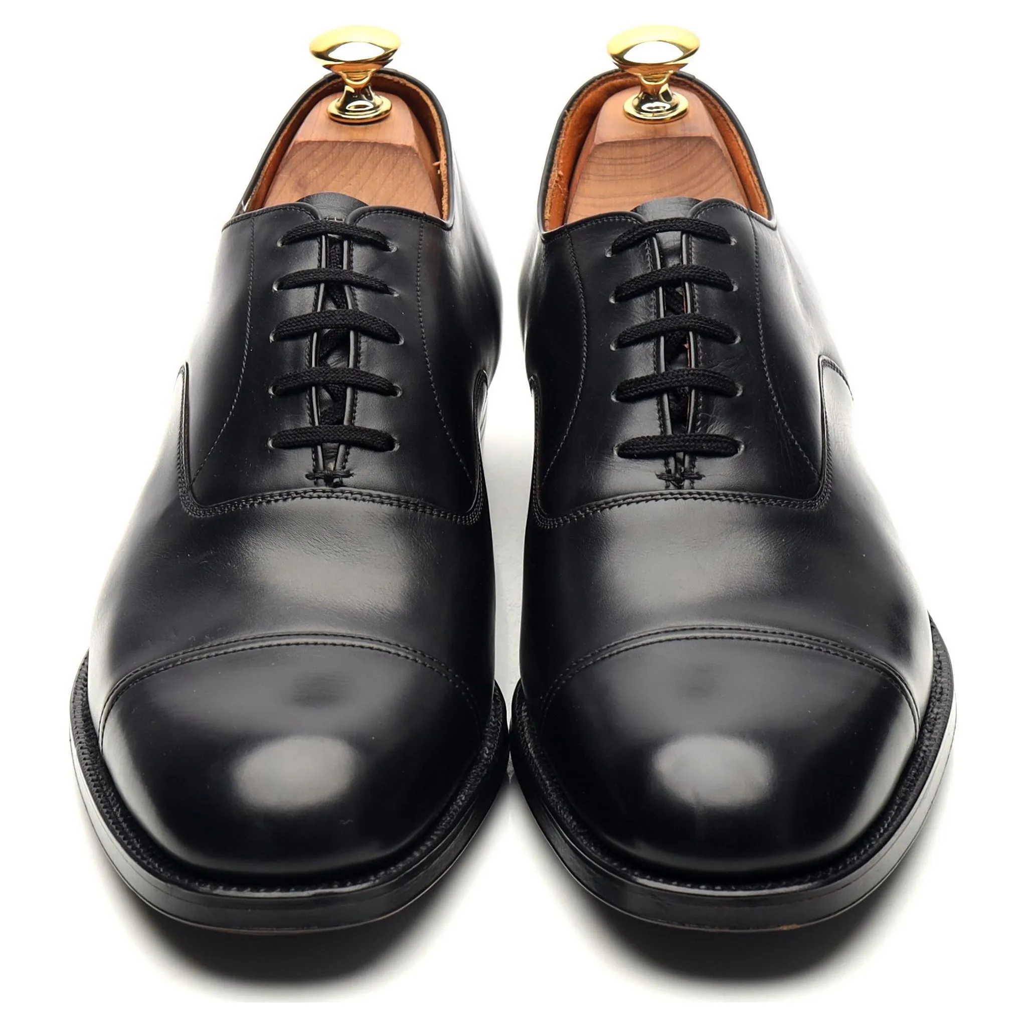 'Messenger' Black Leather Oxford UK 8.5 C