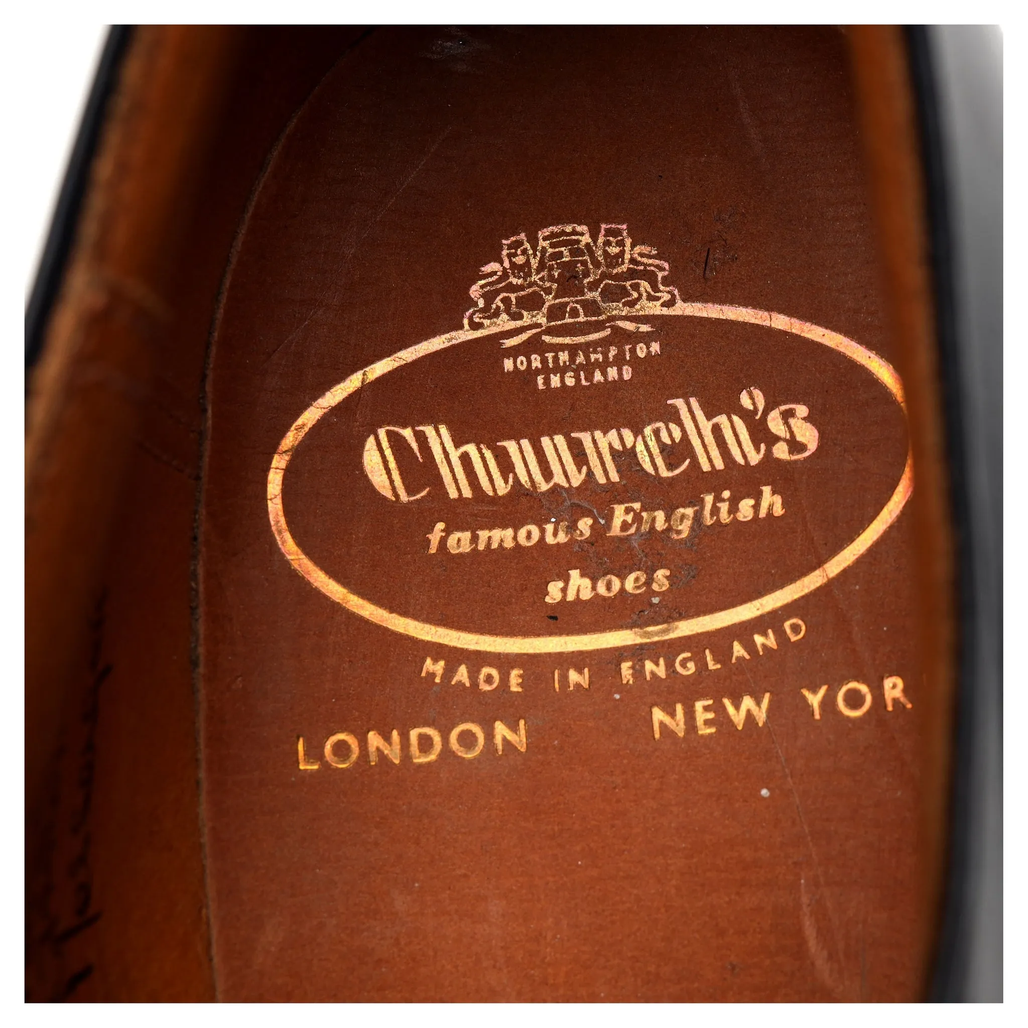 'Messenger' Black Leather Oxford UK 8.5 C
