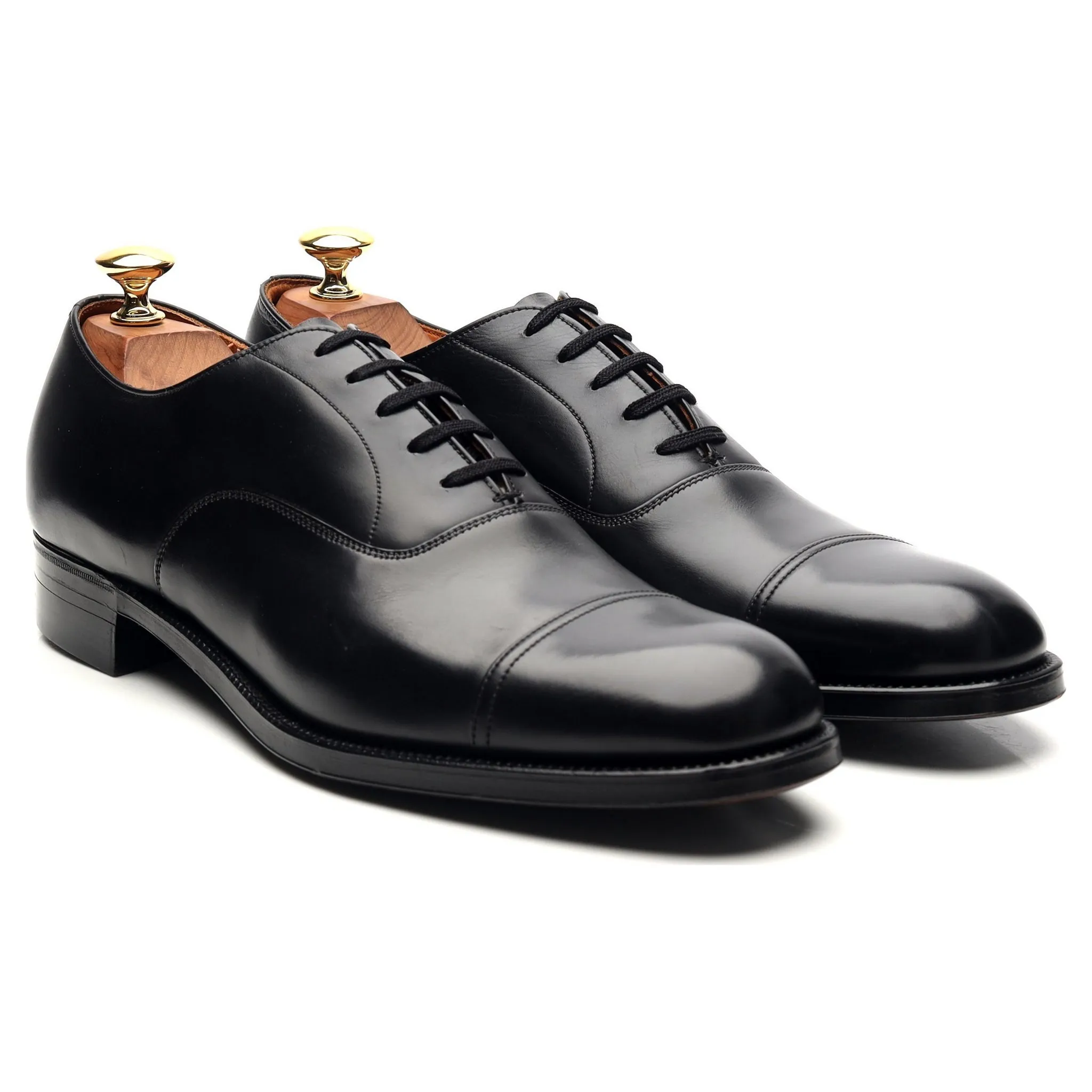 'Messenger' Black Leather Oxford UK 8.5 C