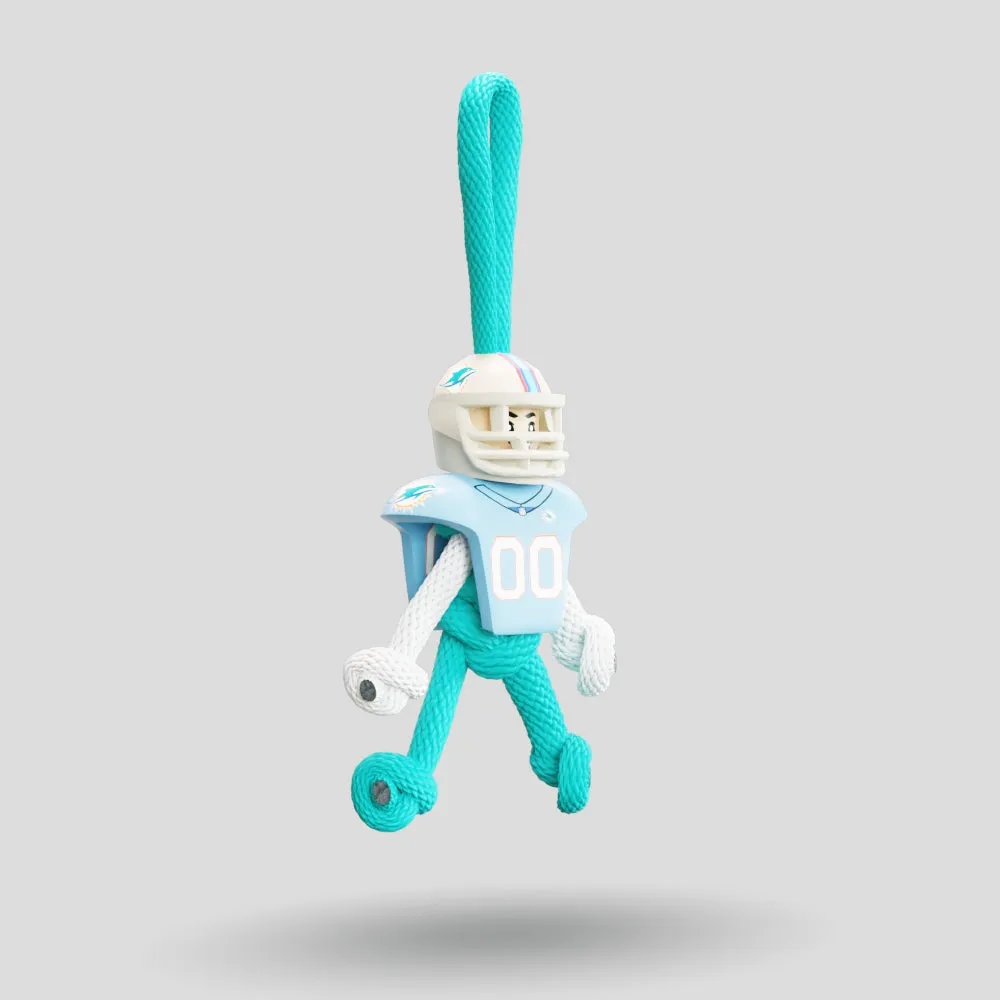 Miami Dolphins Paracord Buddy Keychain