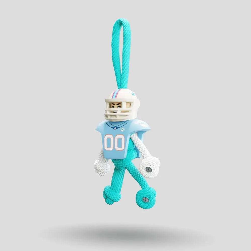 Miami Dolphins Paracord Buddy Keychain