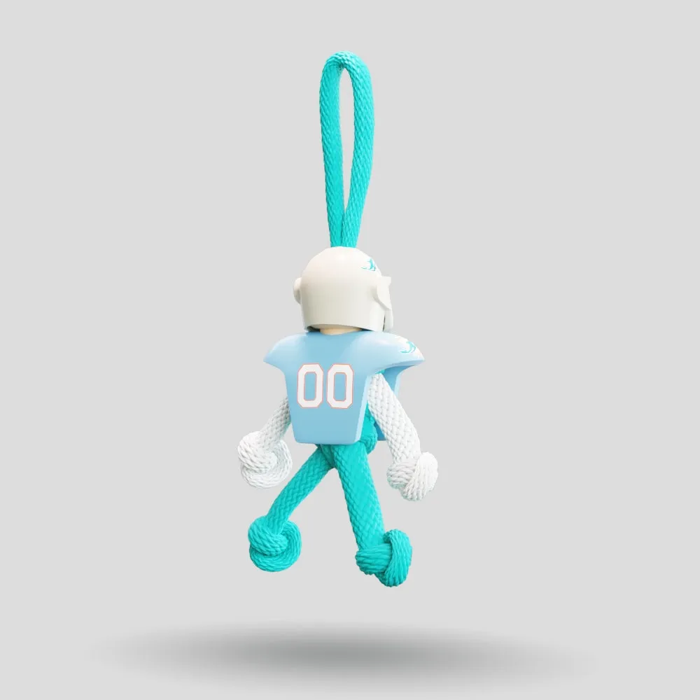 Miami Dolphins Paracord Buddy Keychain
