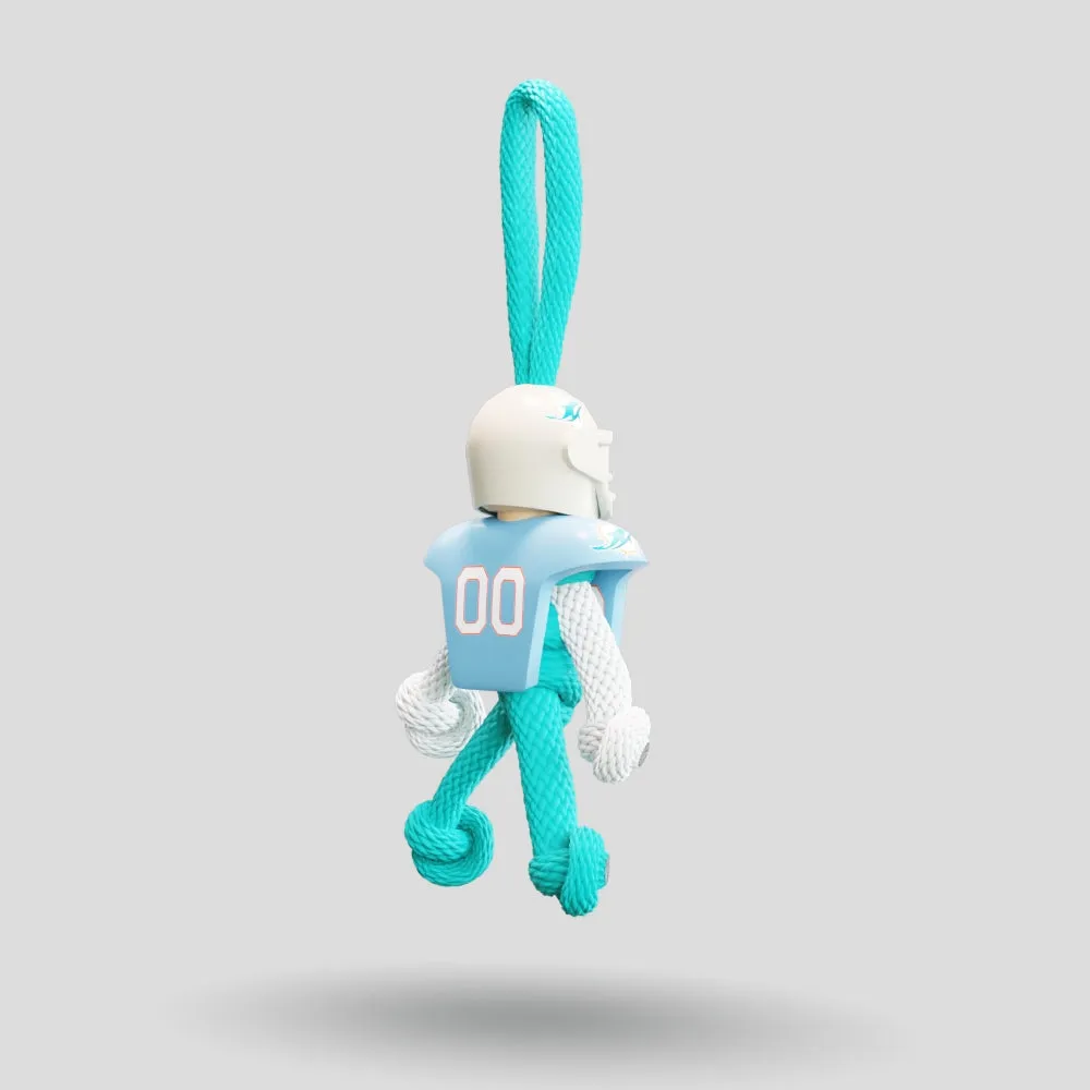 Miami Dolphins Paracord Buddy Keychain