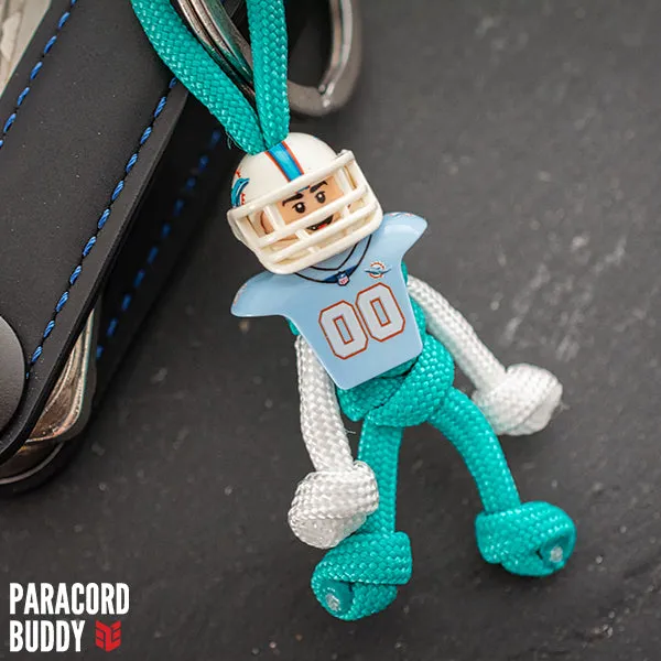 Miami Dolphins Paracord Buddy Keychain