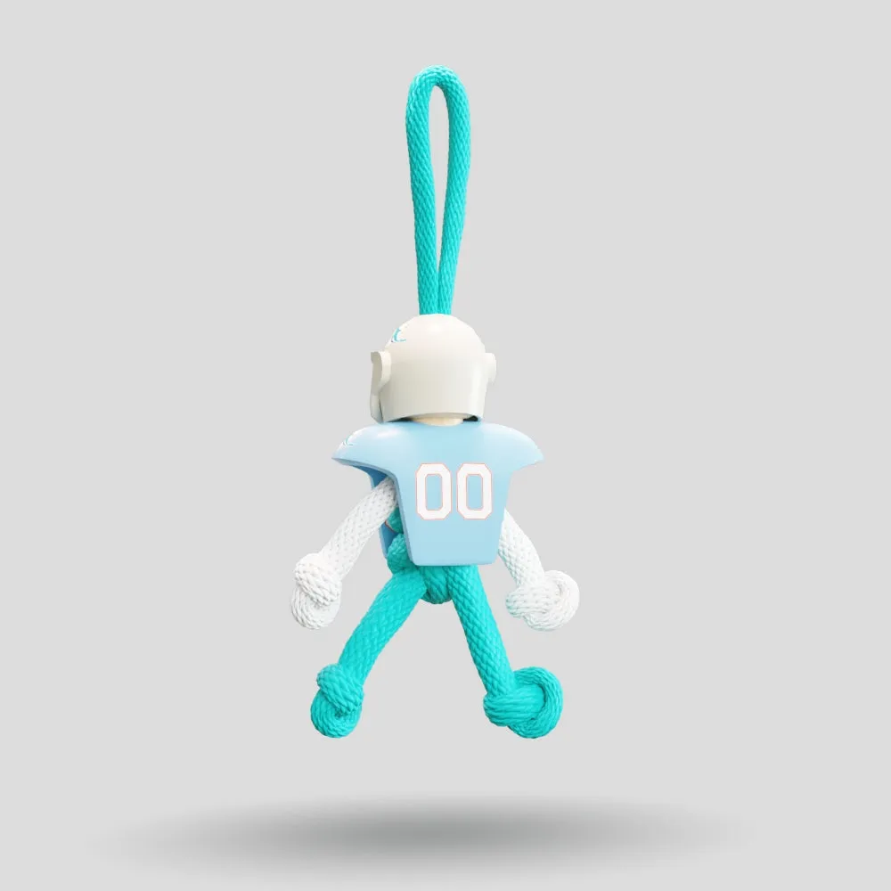 Miami Dolphins Paracord Buddy Keychain