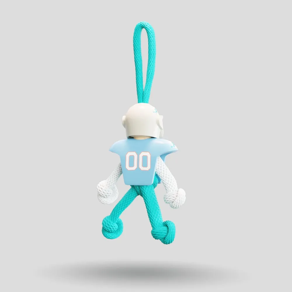 Miami Dolphins Paracord Buddy Keychain
