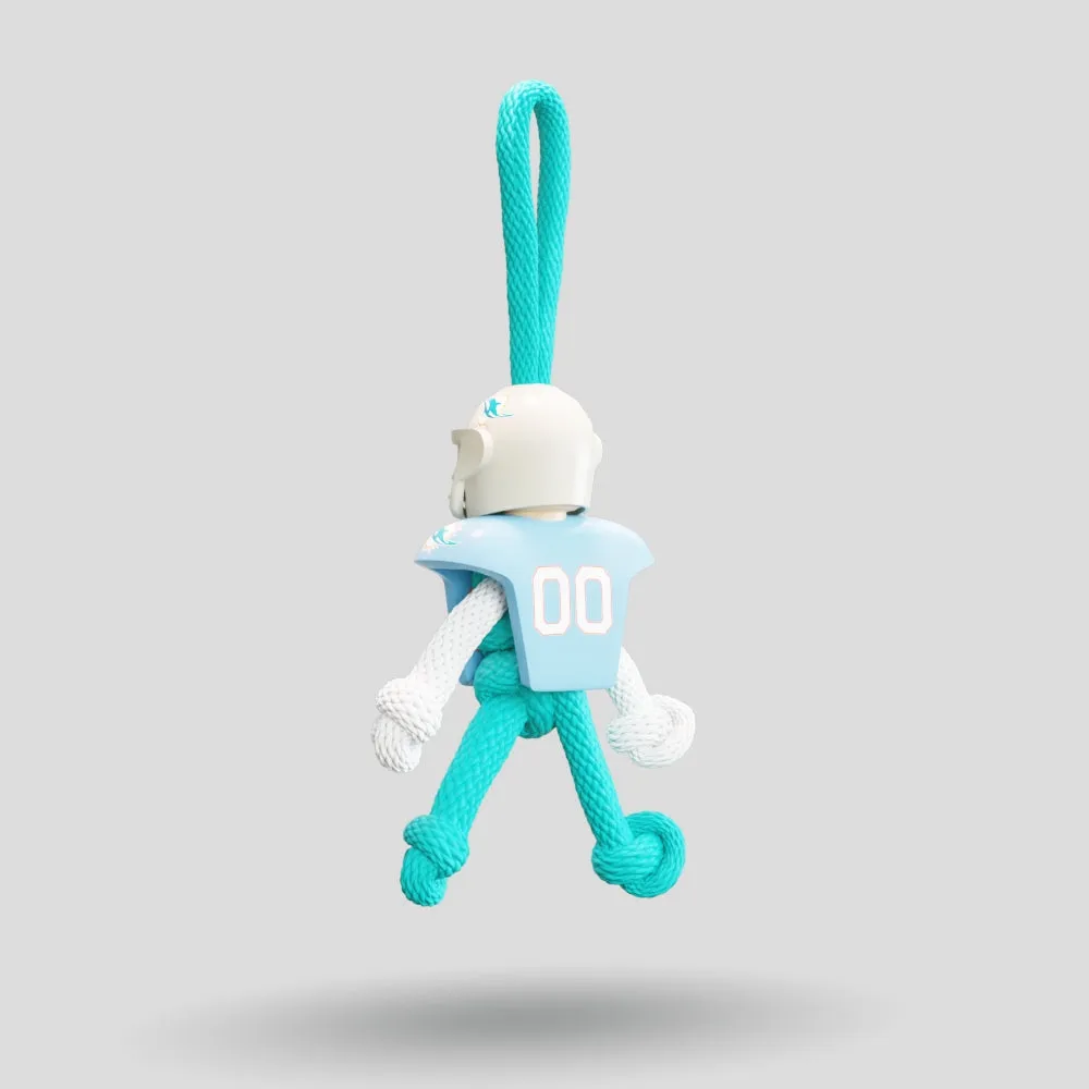 Miami Dolphins Paracord Buddy Keychain