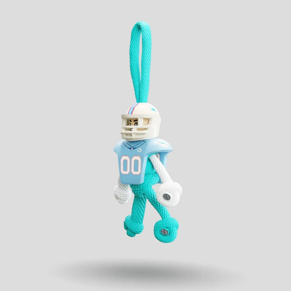 Miami Dolphins Paracord Buddy Keychain