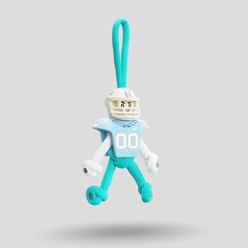 Miami Dolphins Paracord Buddy Keychain