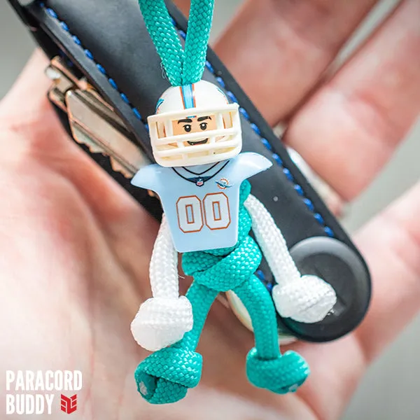 Miami Dolphins Paracord Buddy Keychain