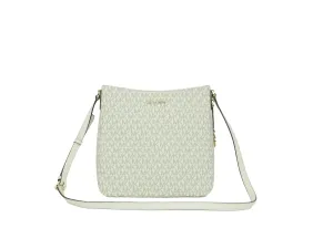Michael Kors Jet Set Travel Large Messenger Bag (Light Cream)