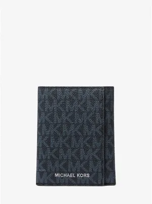 Micheal Kors Cooper Signature Logo Tri-Fold Wallet