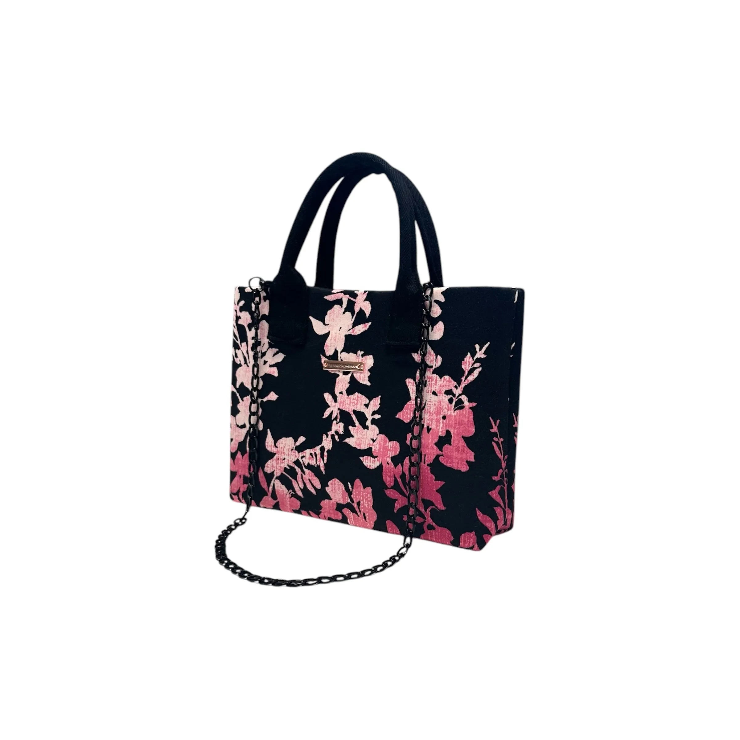 Midnight Bloom Compact Tote
