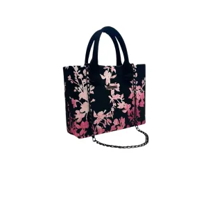 Midnight Bloom Compact Tote