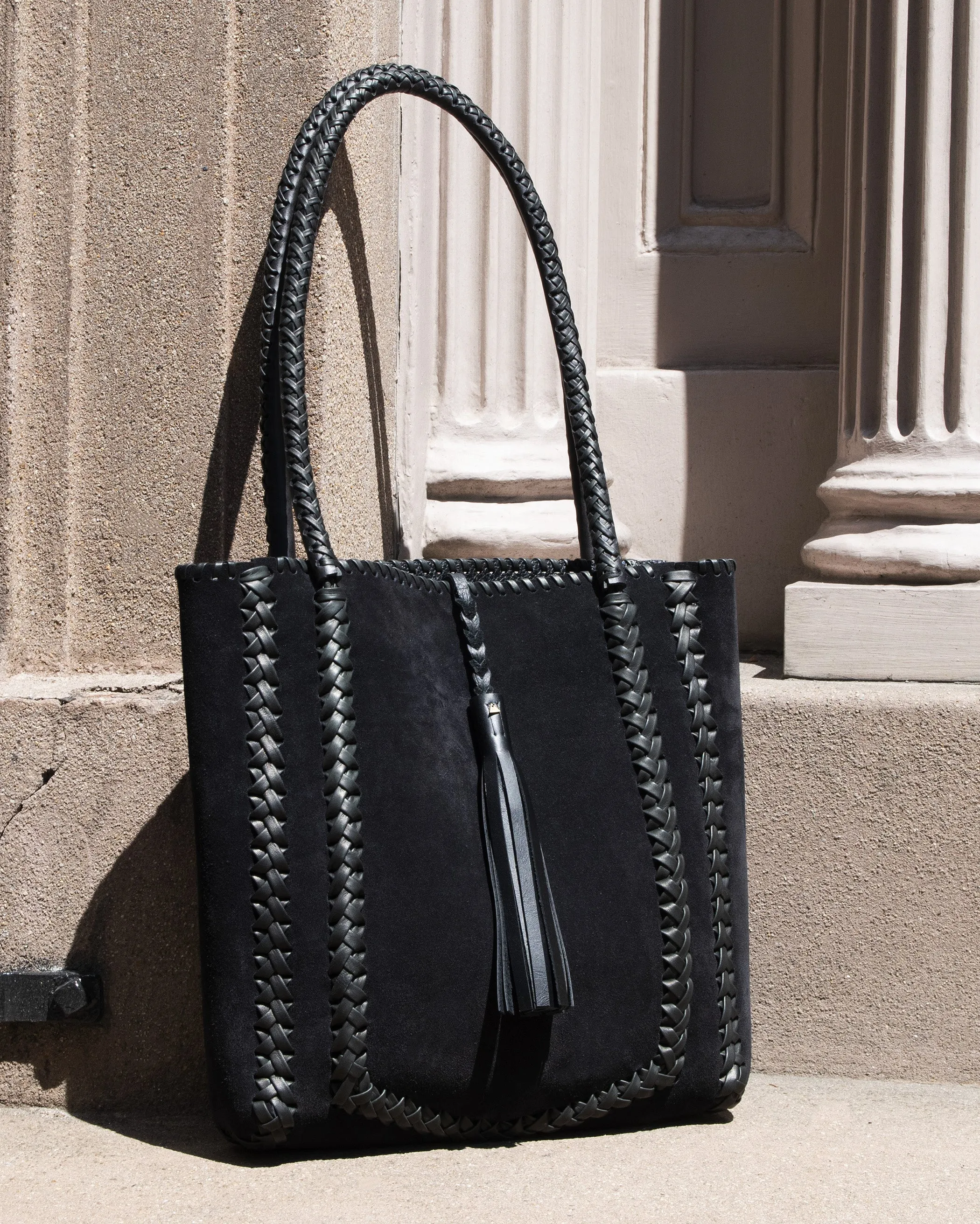Mini Braided Cross Tote